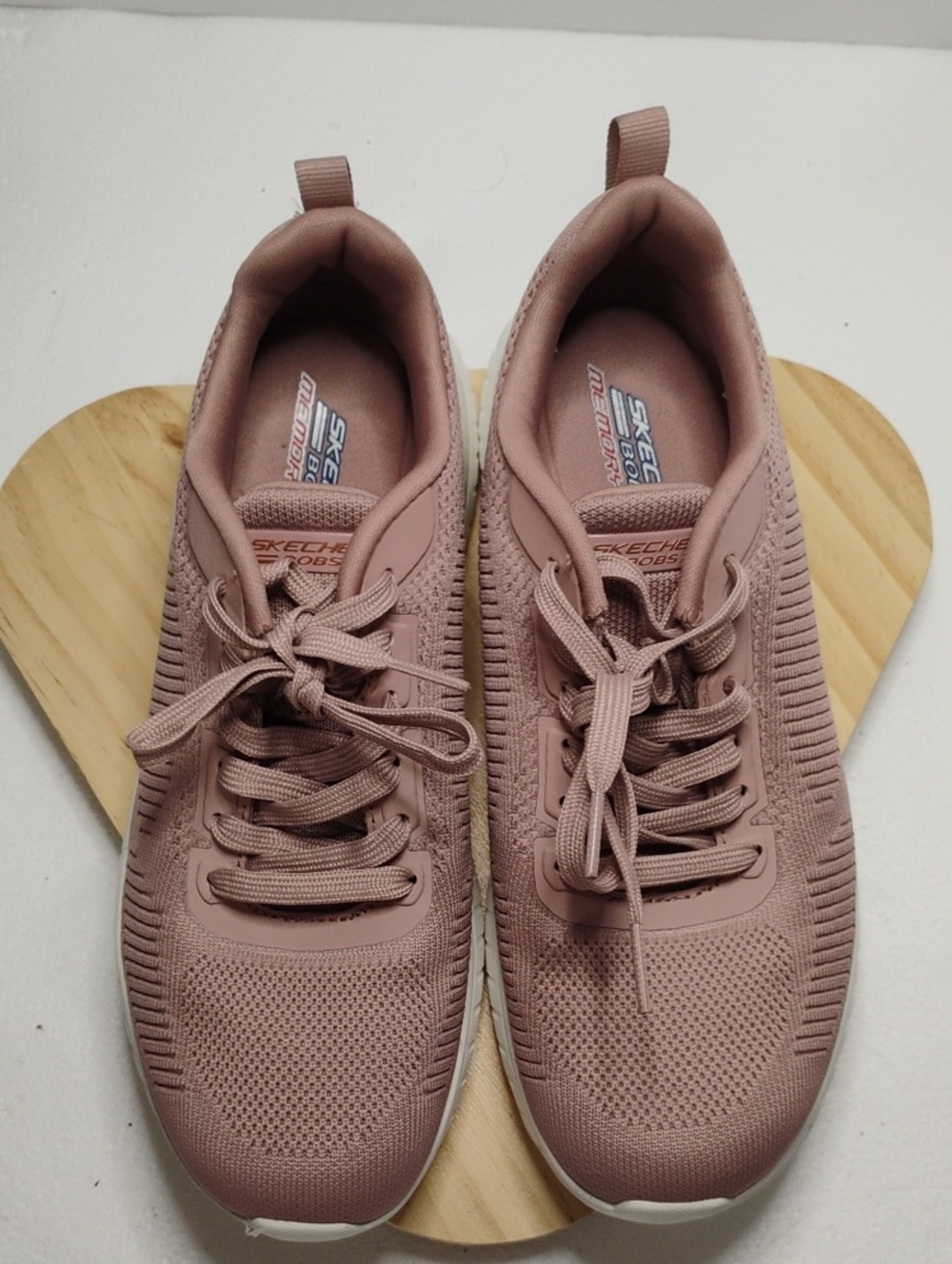 Skechers Women's Dusty Rose Knit Athletic Sneakers